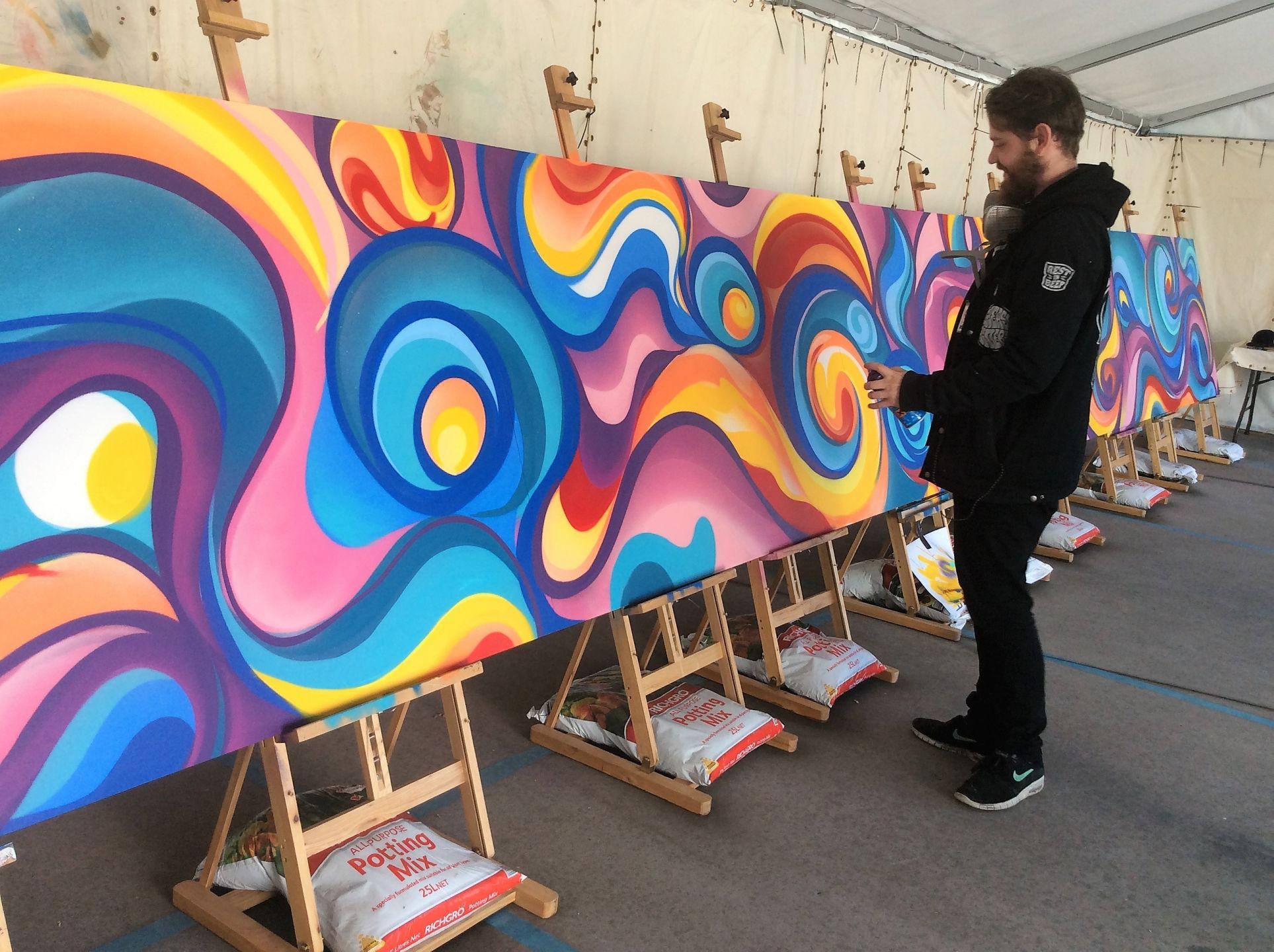 Copy of Ruskidd at work Artist in Residence